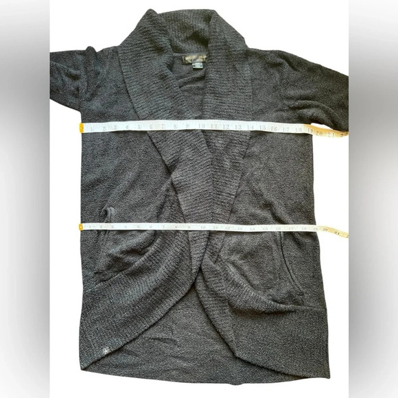 Barefoot Dreams Womens CardiganCozyChic Lite Circle Black Size XS/S - Picture 14 of 14